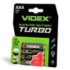 4 Szt. Mocna Bateria Alkaliczna Videx Aaa Lr03 Turbo 1.5V 1300 Mah