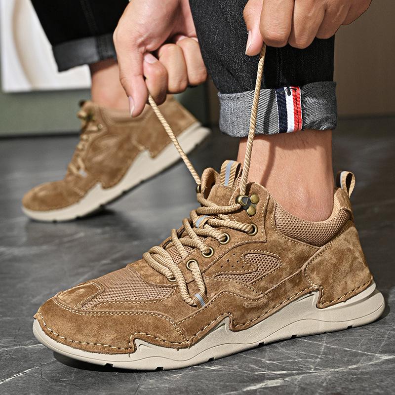 2025 autumn and winter new Martin boots popular high-top first-layer leather men's shoes men's warm casual short boots