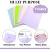 Heavy Duty Plastic Folders with 2 Pockets (7 Pack),Fit Letter Size Paper, Assorted Colors for School,Office and Home