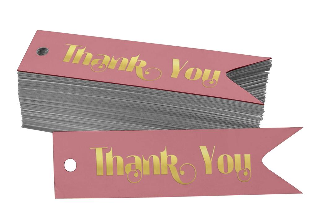 Inkdotpot Gold Foil Paper Hang Tags Thank You Bridal Shower Favor Tags 100