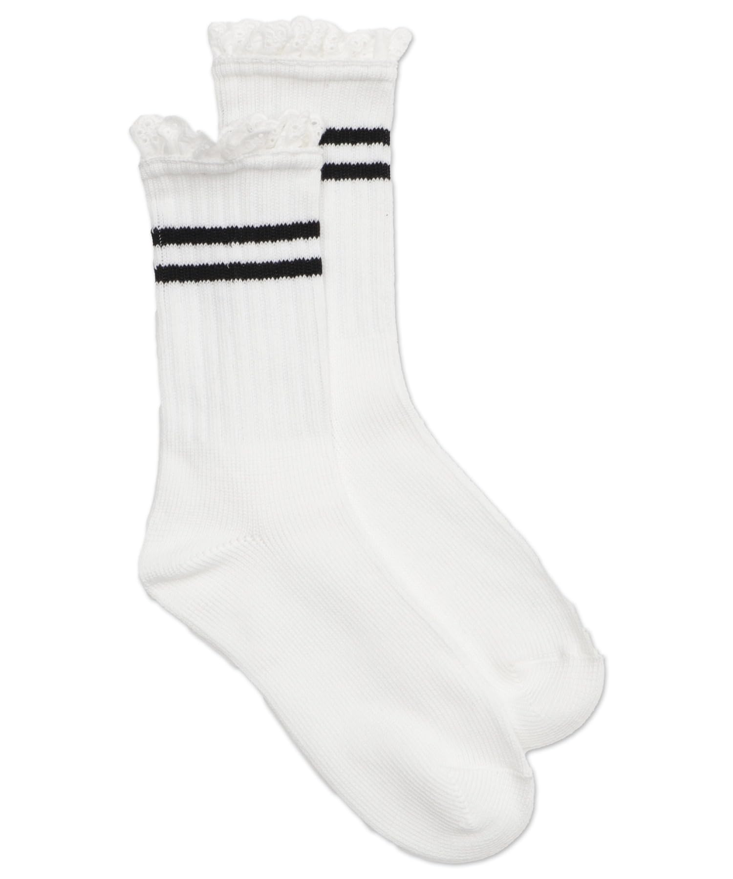 

WEGO Lace Line School Sizes White Women s Socks, Gift, 23-25cm, белый