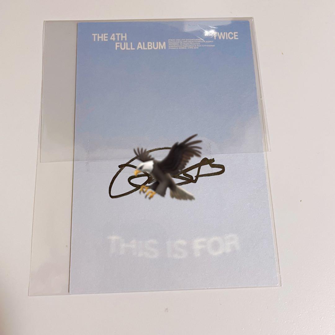 

[Б/У] Дважды Дахён автограф открытка