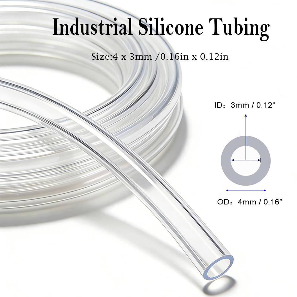 1pc 70cm Clear Flexible Silicone Hose, Soft Tubing for Aquaponics, Airs Line & Irrigation, Silicone Rubber Tube for DIY Projects