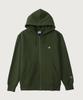 C Logo Regular Fit Zip-Up Hoodie Olive