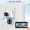 360° Dual-Screen Wireless Binocular Security Camera with Night Vision