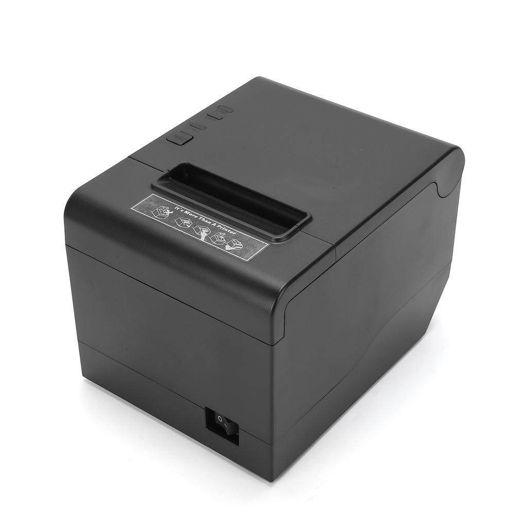 80mm Thermodrucker für Kassenbons Desktop-Drucker mit Automatikschneider Hohe Geschwindigkeit 260mm/s USB+WIFI Unterstützung Wandmontage