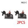 Skeleton Soldier Army King Knight Undead Horse Warrior Bricks Building Block Ringwraith Saddle Roman Soldiers Sword Waffen Toys