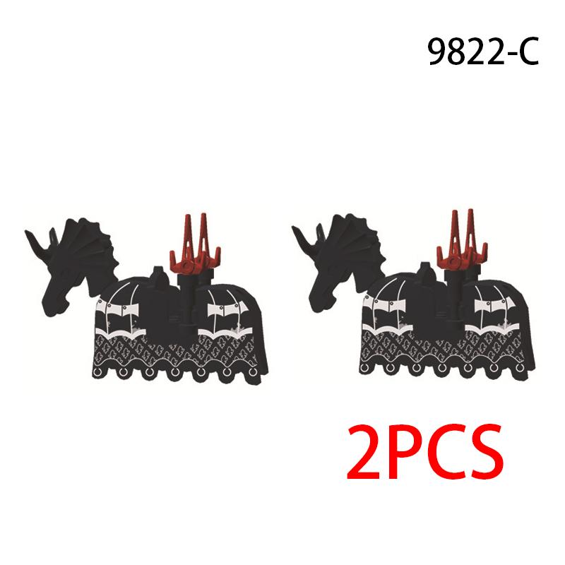 Skeleton Soldier Army King Knight Undead Horse Warrior Bricks Building Block Ringwraith Saddle Roman Soldiers Sword Waffen Toys