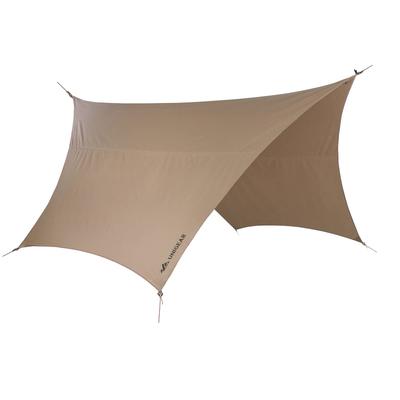 Unigear Hexa Tarp TC Tarp Polycotton with 5m Extension Belt 4.2m X 4.1m Can Be Used with Tents Bonfire Tarp Light Shielding Heat Shielding Flame