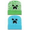 Novo gorro de malha jacquard quadrado de desenho animado Minecraft outono e inverno chapéu de lã quente para exterior Doudou chapéu para o frio