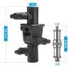 Selens Strobe 2 Angle and Inch Screw Flash Studio Black Bracket, Pieces, 180° Adjustable, 1/4 3/8 Converter, Bracket, Stand, Umbrella, Light, Etc.,