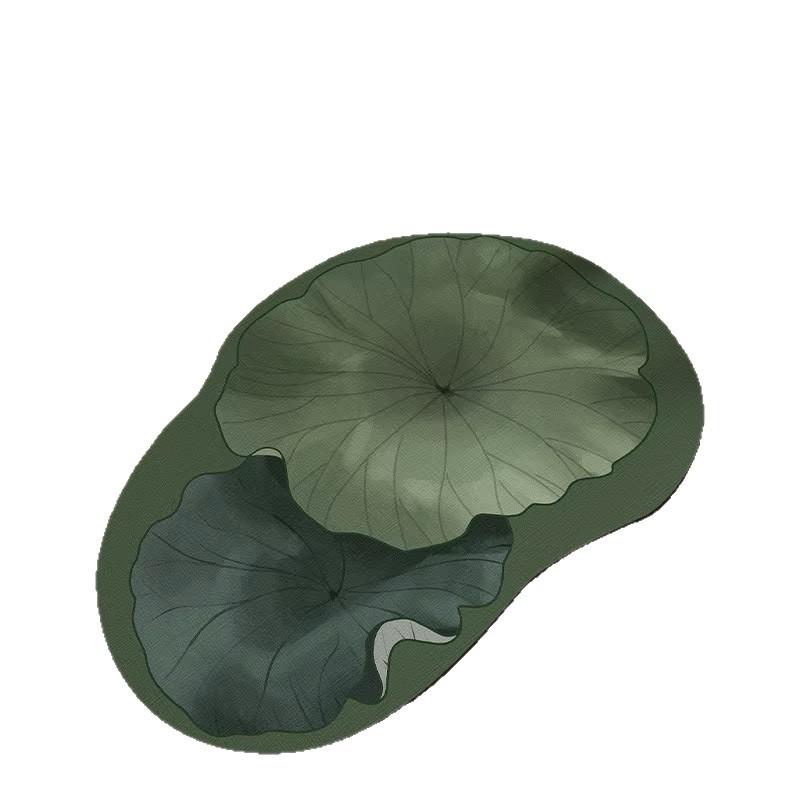 Bathroom Floor Mat Absorbent Quick Drying Foot Mat Shaped Bathroom Door Wear-resistant Carpet