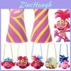 Trolls Poppy Cosplay Costume For Girls With Comfortable Soft Fabric And Vibrant Pink Color