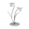 Iron Tulip Candle Holder Decoration 3-Arm Flower Candlestick Home Office Living Room Metal Tealight Candle Stand Table Centerpiece Ornament