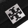 Tory Burch Bon Bon Logo Metal Flap Recycled Nylon Mini Shoulder Crossbody Bag Women bags Black 150372-001