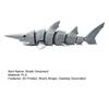 3D Printed Shark Figurine Movable Joints Shark Figure Articulated Sea