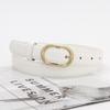 Womens Spring Simple Belt With Alloy Buckle For Everyday Jeans And Skirts