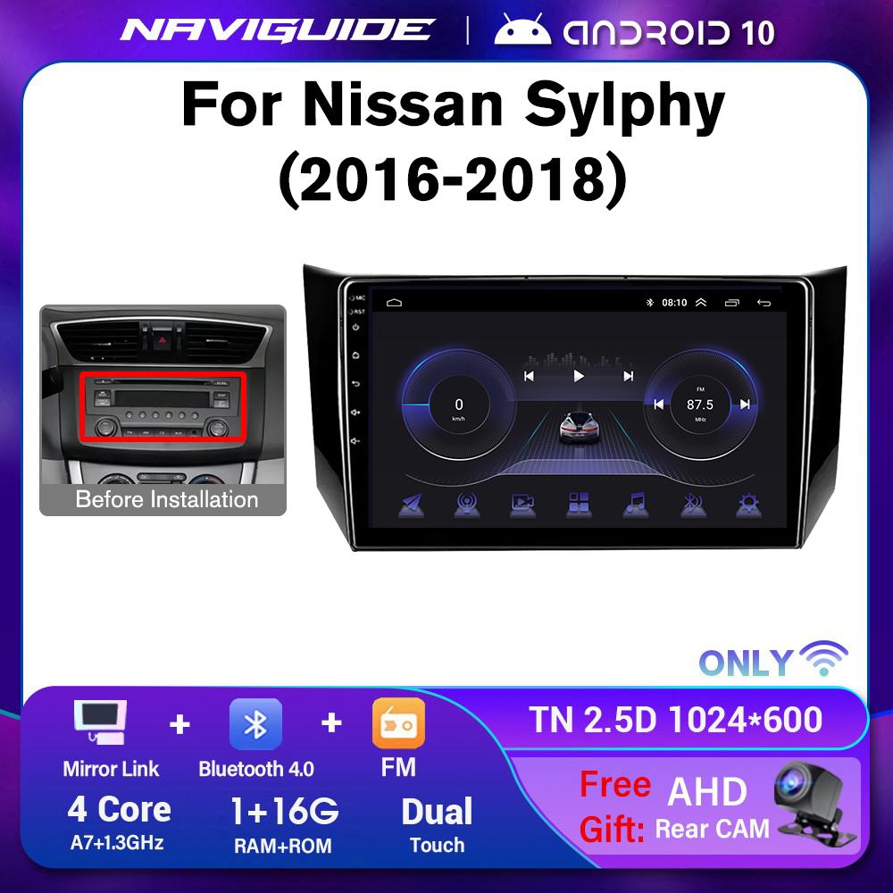 

10 дюймов 2Din Android10 автомобильное радио для Nissan Sylphy B17 Sentra 12 2016-2018 GPS Navi мультимедийный видеоплеер BT FM головное устройство без DVD