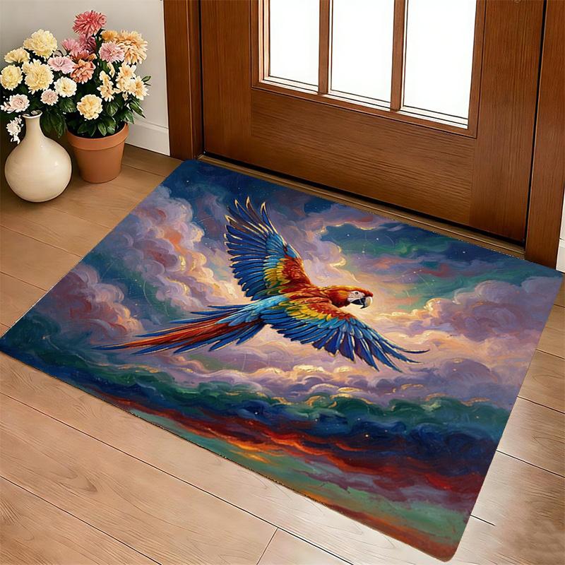 Parrot Flight Living Room Nonslip Area Rug Soft Carpet For Bedroom Game Playroom Sofa Office Home Decor Doormat Christmas Gift C929496