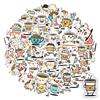35-100 Stück Cartoon Kaffeetasse Aufkleber Wasserdicht Graffiti DIY Für Scrapbook Laptop Wasserflaschen Café Etiketten Aufkleber