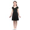 Big Girls Knee Length Skater Skirts A-Line Full Circle Stretchy Sundress Summer Party Casual Daily Wear