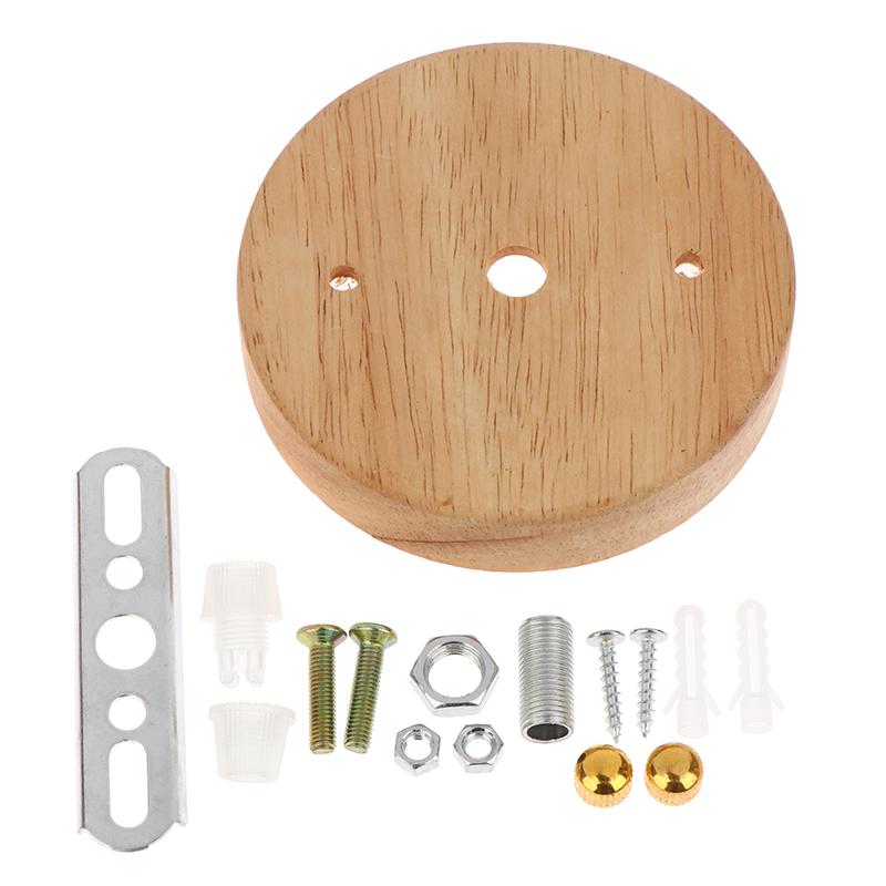 10/12Cm Holz Lampenfuß Modern Deckenplatte Holz Deckenhalter Pendelleuchte Fassung Kronleuchter Basis DIY Beleuchtungszubehör