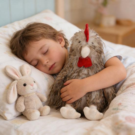 Sitting Hen Plush Toy Realistic Cute Stuffed Chicken Soft Stuffed Animal Home Decor Gift