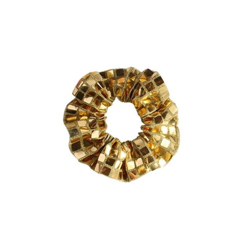 Women's Sequin Hair Band Solid Rubber Bands Hair Ties Ponytail Holder Rubber Bands Girls Hair Accessories Headdress