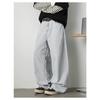 Men S Vintage Distressed Wide Leg Straight Loose Fit Jeans
