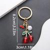 Cherry Keychain Drip Oil Alloy Pendant Bag Charm Gift