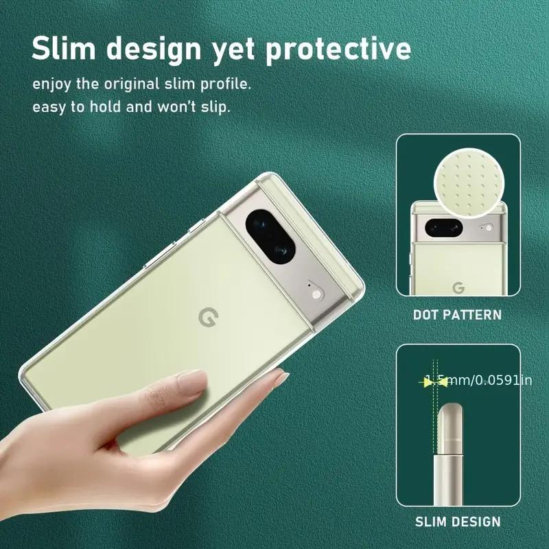 Clear Soft Case For Google Pixel 8 Pro 8A Pixel 7 Pro 7A Pixel 6a 6 Pro Pixel 9 9a 10 10a 10 Pro XL Shockproof Protective Cover