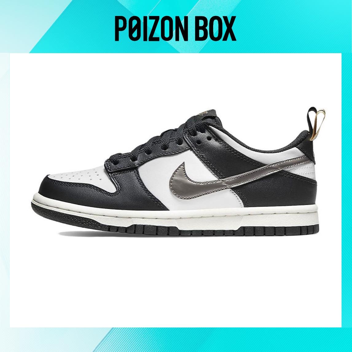 

кроссовки Nike Dunk Low Black White Metallic Pull Tab(GS) DH9764-001