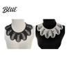 Stylish Statement Piece Faux Pearl Bib Necklace Hollow Design Choker