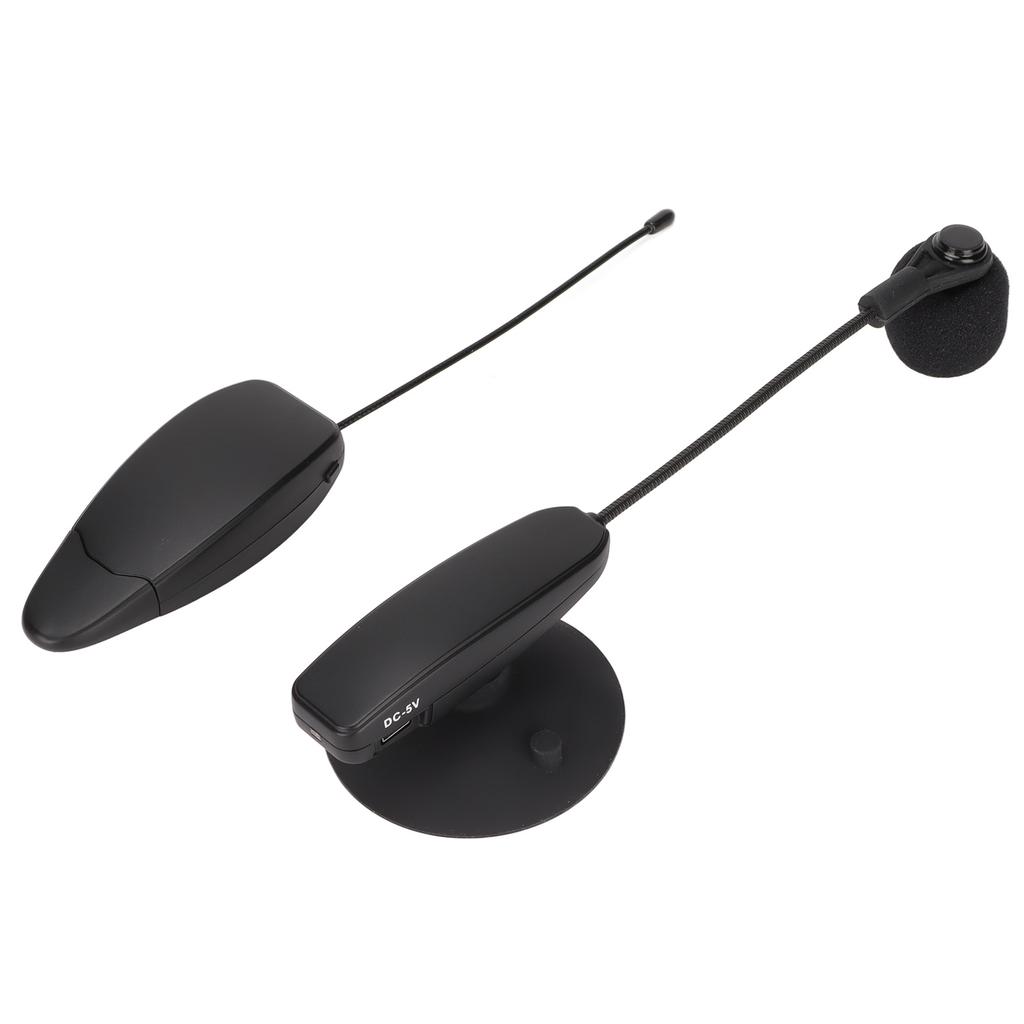 Kabelloses Instrumentenmikrofon Kugelcharakteristik UHF Clip-Kondensatormikrofon für Hörner Trompeten Klarinetten S