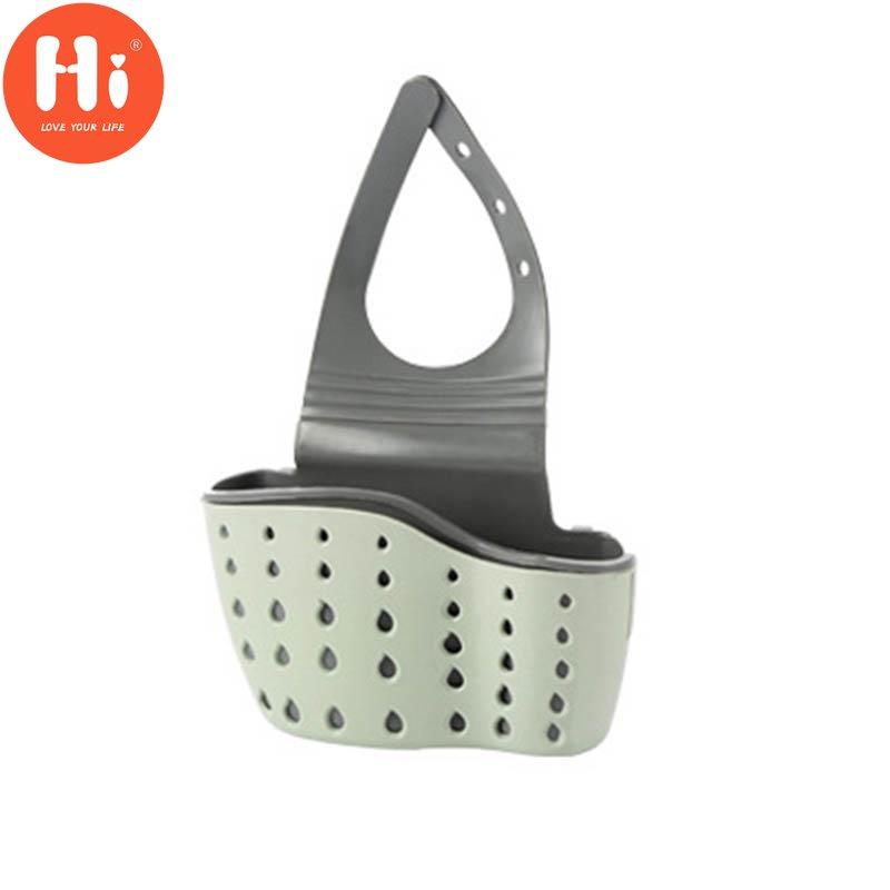 Hi Sink Storage Bag Basket Hanger  Cutlery Container Debris Storage Holder  Bathroom Accessories 1 PCHi