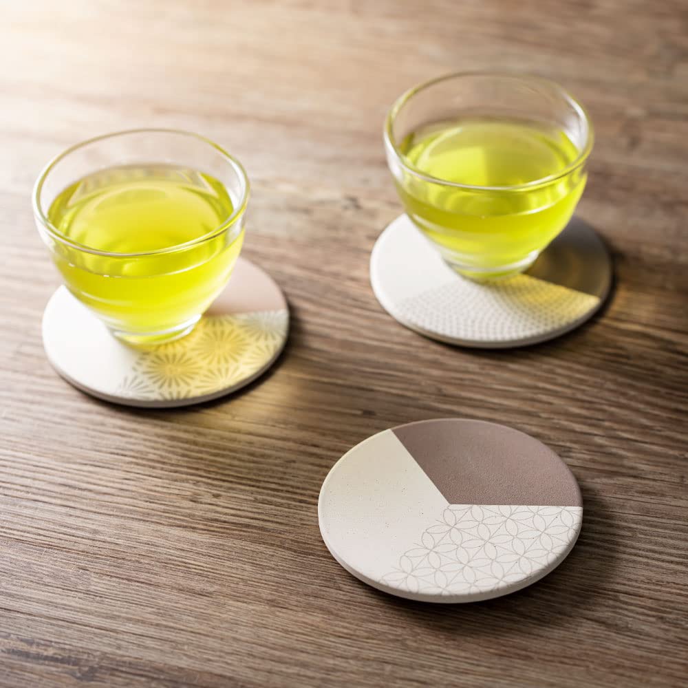 Ceramic Diatomaceous Earth Coaster WAGARA Heavyweight Shippo Walnut Brown 1 Piece Diameter X Thickness Absorbent Coaster Made In Japan Mino Ware