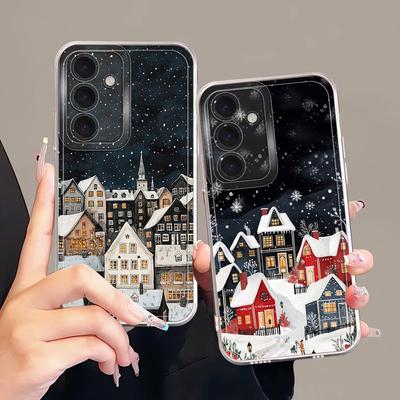 Hülle für Samsung Galaxy A54 A15 A34 A35 A26 A24 A52 A31 A55 A23 A33 A52 A14 A16 A56 A50 A25 A51 A36 A13 Handyhülle Winter Schnee