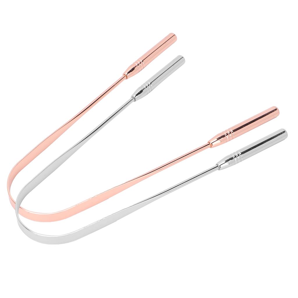 Oral Care Metal Tongue Scraper Bad Breath Treatment Oral Hygiene Maintaining Tongue Cleaner