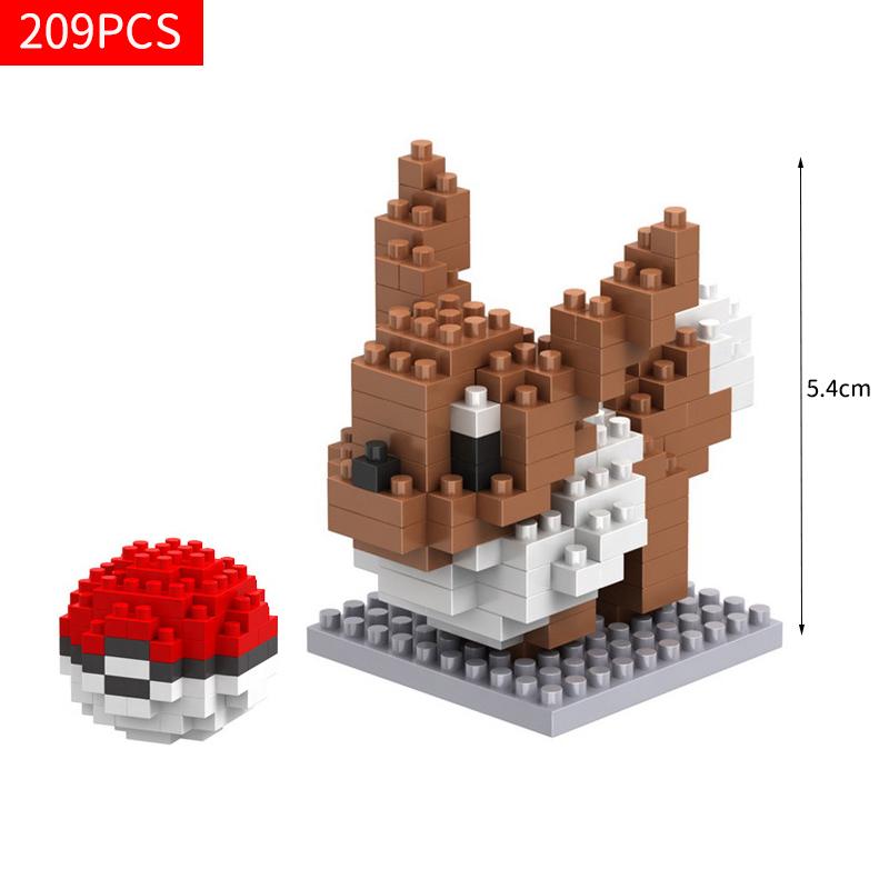 Pokemon Toy Lega Building Blocks Pokémon Action Cartoon Character Pikachu Assembled Model Building Block For Boys Birthday Gifts