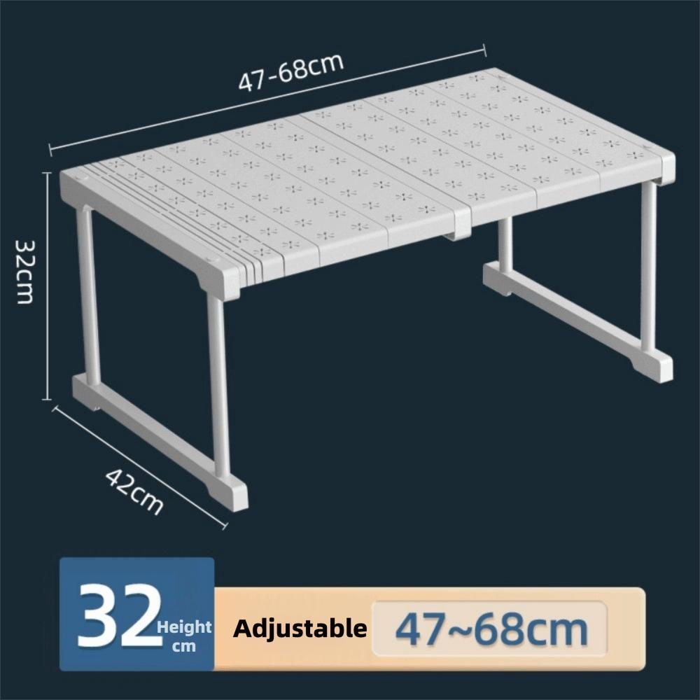 Expandable Cabinet Storage Rack Stackable Telescopic Sink Holder Bathroom Accessories