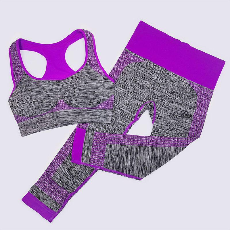 Premium Quality Fitness Workout Clothing Women's Gym Sports Running Girls Slim Leggings And Tops