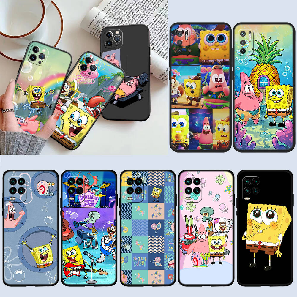 SpongeBob Phone Case for Redmi Note 12 12S 12C 13 13C 13R 14 14S 14R 14C 11A 13X A3 A3X A4 A5 Pro Max Plus