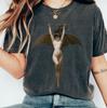 Fierce Enchantress Bat Woman, Sapphic Greek Goddesses Tshirt, Witchy Clothing, Dark Academia, Fairycore