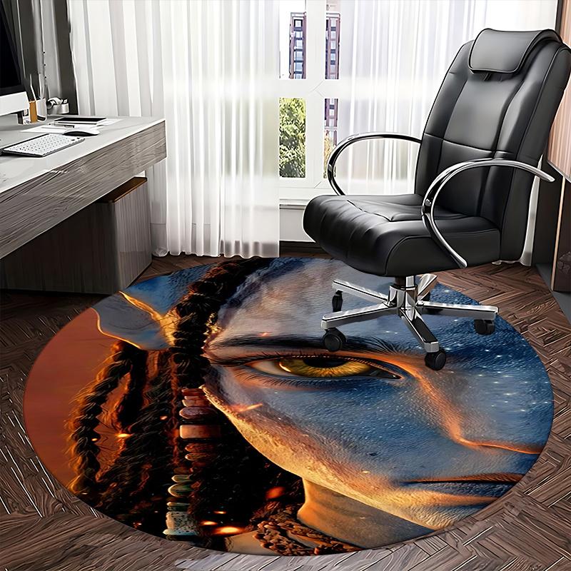Avatar Inspired Chair Mat   Round Carpet for Home Decor, Office Use, Living Room, Bedroom, Gift Idea0211b