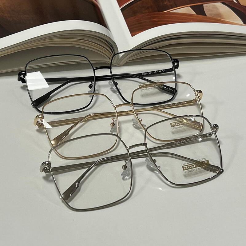 Women s Square Big Men s Basic Glasses Frame G1503_Black