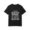 Rundhals T-Shirt Weiß Ich habe selektives Hören Es tut mir leid, Sie wurden nicht ausgewählt Humor Grafik T-Shirt Freizeitkleidung Streetwear Mode Männer Frauen Unisex Oberteil