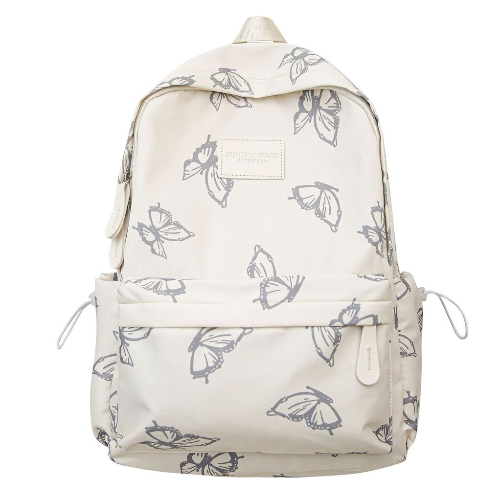 Sac à dos japonais ins Papillon Sac à dos pour étudiante Collège Lycée Sac d'école Capacité élevée Voyage Sac à dos léger