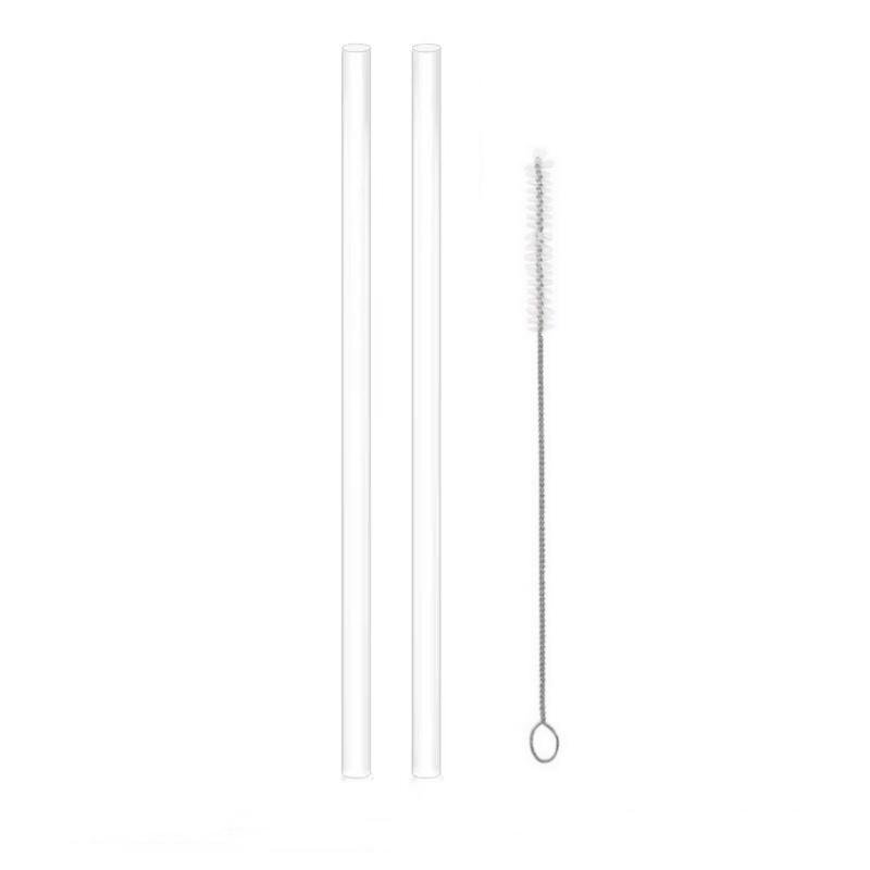 

Replacement Straw Compatible with Stan 40 Oz 30 Oz Cup Tumbler, 6 Pack Reusable Straw with Cleaning Brush, Plastic, Clear