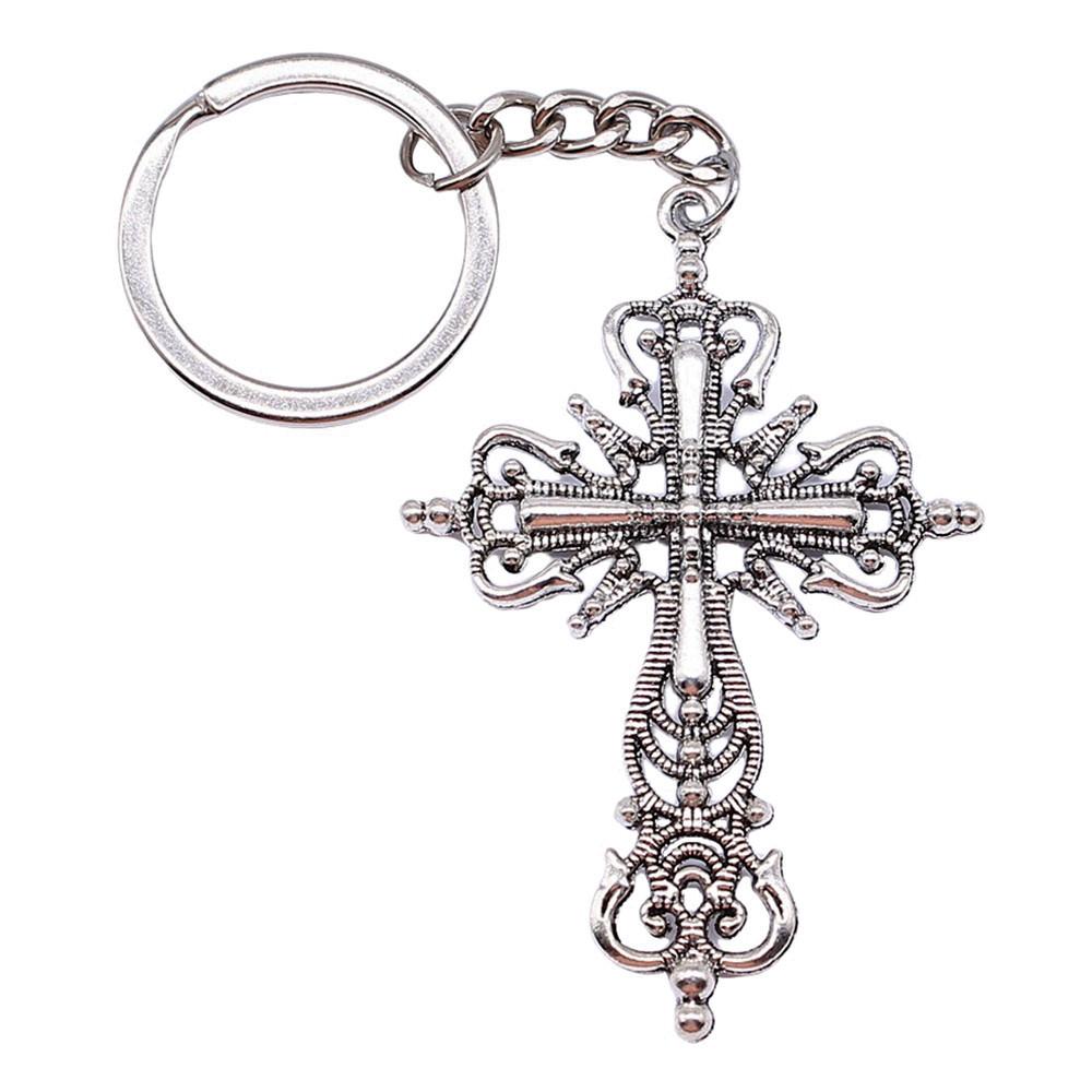 Portachiavi con Ciondolo Croce Ankh Amuleto Egiziano Portachiavi Anello 28mm