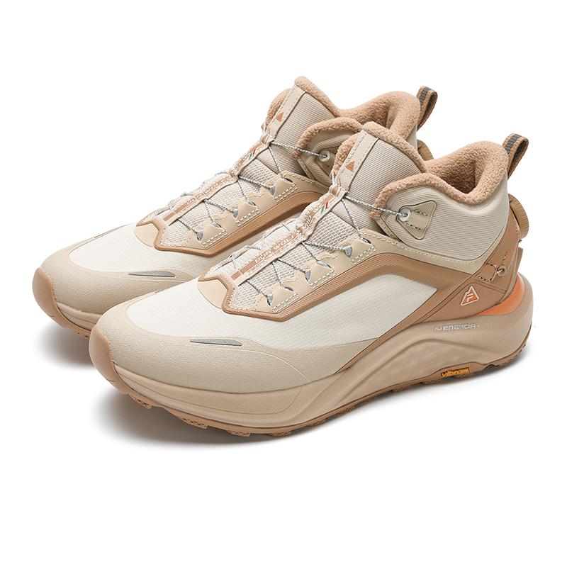 FILA Fleece Mid-Top Outdoor Functional Shoes Women Footwear Brown White A12W441217FAM